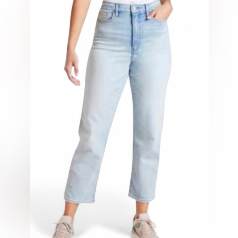 GUC Athleta Skulptek High Rise Crop Jean Jeans Light Wash 4P Petite